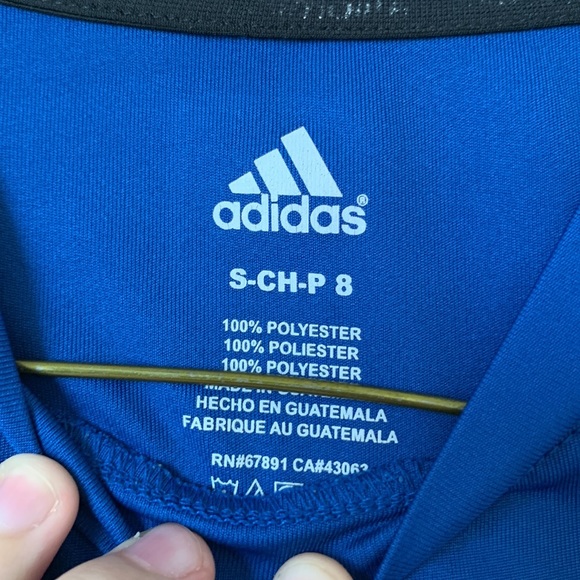 Adidas Boy’s Climalite Horizontal Logo Tee - Picture 3 of 6